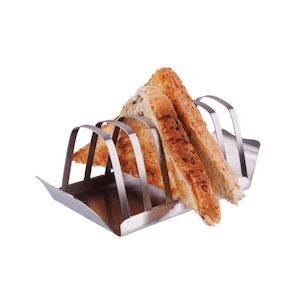 Appetito Stainless Steel Toast Rack with Tray