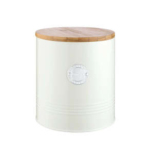 Cake Storage Biscuit Tins: Typhoon Living Cookie Storage - Cream