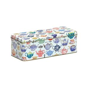 Cake Storage Biscuit Tins: Elite Teapot Rectangular Storage Tin