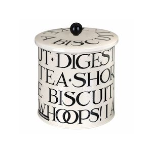 Cake Storage Biscuit Tins: Emma Bridgewater Black Toast Biscuit Barrel