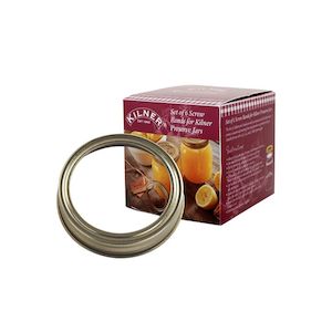 Kilner Jars Bottles: Kilner Genuine Preserve Screw Bands - Regular Mouth (Pack of 6)