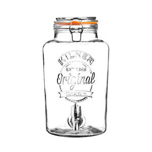 Kilner Round Clip Top Drinks Dispenser - 5L