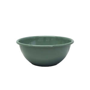 Dishy Enamel Noodle / Cereal Bowl - Tarragon