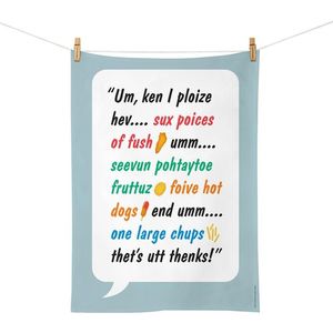 100%NZ Tea Towel - Fush & Chups