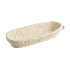 Bakemaster Oval Proving Basket with Cotton Liner (2 sizes)