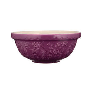 Bread Making Supplies: Mason Cash In The Meadow Daisy Mixing Bowl – Purple (26 cm)