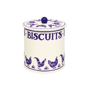 New: Emma Bridgewater Blue Hens Biscuit Barrel