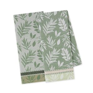 Design Imports Garden Greens Jacquard Tea Towels (Set of 2)