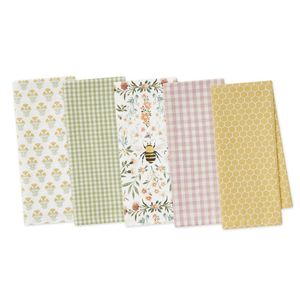 Kitchen Textiles: Design Imports Honey Bee Tea Towels (Set of 5)