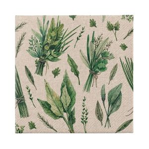Event Party Supplies: PAW Paper Napkins - We Care Herbal Pickings