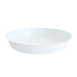 Dishy Deep Round Tray - White