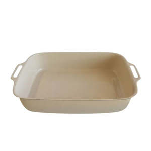 Bread Making Supplies: Dishy Enamel Lasagne Pan - Almond