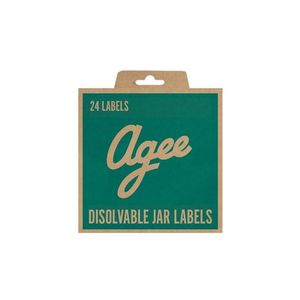 Agee Dissolvable Jar Labels (24 pack)