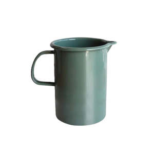 Dishy Enamel Measuring Jug - Tarragon