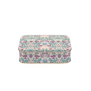 Infused Drinks Herbal Teas: Arts & Crafts Hyacinth Small Rectangular Tin
