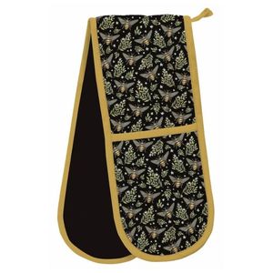 Museums & Galleries Catherine Rowe Double Oven Glove – Bee Pattern
