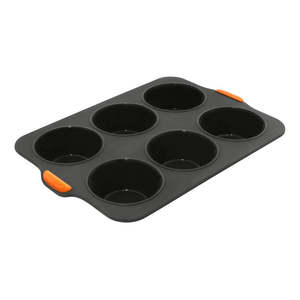 Bakemaster Silicone Large Muffin Pan – 6 Cup