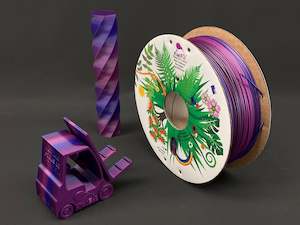 Rainbows Gradients And Glitter: Rainbow "Dark Purple Galaxy", rPETG, 100% Recycled, 1.75mm, 1kg