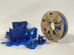 "Recycled Blue" rPLA pro, 100% Recycled 3D PRINTS, 1.75mm, 250g