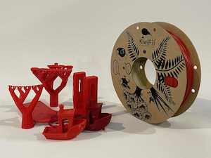 "Recycled Red" rPLA pro, 100% Recycled 3D PRINTS, 1.75mm, 250g