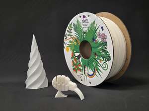 Translucent White rPLA pro, 100% Recycled, 1.75mm, 1kg *Perfect for light fixtures*