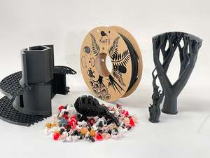 All Our 1 75 Mm Filament: "Recycled Black" rPLA pro, 100% Recycled 3D PRINTS, 1.75mm, 250g