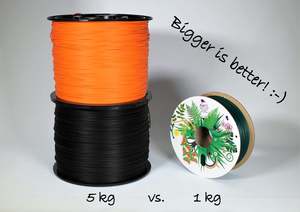 5kg 100% recycled rPETG, 2.85 mm - contact us for current lead time