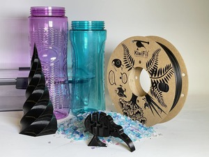 Black rPCTG-rPETG, High temperature filament, 100% Recycled, 1.75mm, 250g