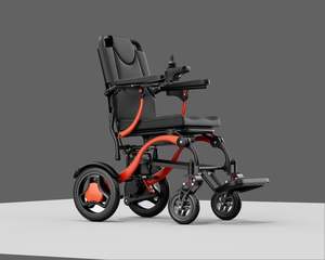 Ultra Light Folding Electric Wheelchair MK9005 Red