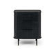 Anders 3 Drawer Bedside Table - Black