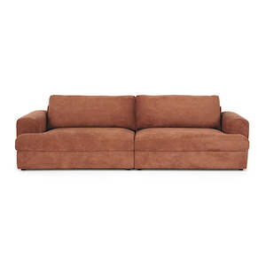 3 Seater Sofa: Gotto Sofa - Rust