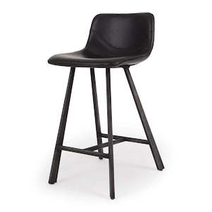 Barstool: Rustic Barstool - Black