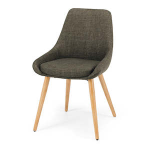 Bari Dining Chair - Green/Oak