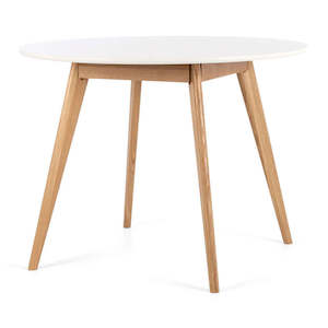 Radius Round Dining Table - White Top