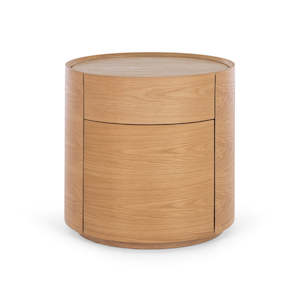 Muse Natural Oak Bedside - Oak Top