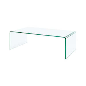 Living Room Furniture: Ghost Glass Coffee Table