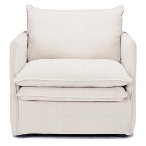 Armchairs Nz: Hamilton Slipcover Armchair - Oatmeal