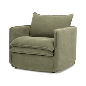 Armchairs Nz: Hamilton Slipcover Armchair - Khaki Green