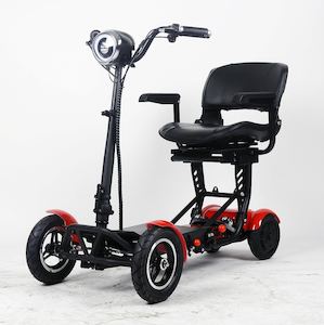 Products: 4 Wheel mobility scooter red big seat - Kiwi Hoverboard & Scooter