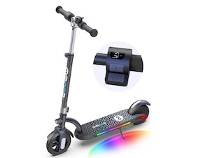 Ages 8-14 Gyroor H40 Black Kids Electric Scooter - Kiwi E-Scooters