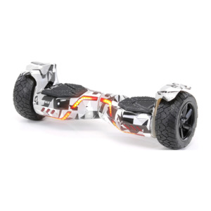 Hoverboard accessories - Kiwi Hoverboard & Scooter: Chic Camouflage Grey Hoverboard Offroad 8.5 inch