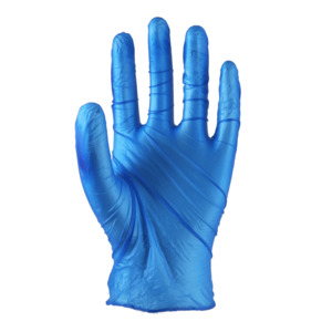 Products: Lynn River Powder Free Blue Vinyl Gloves - Box of 100 - Kiwi Hygiene Supplies