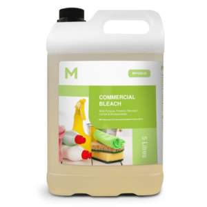 Products: Matthews Commercial Bleach 5% 5L, Clear - Kiwi Hygiene Supplies