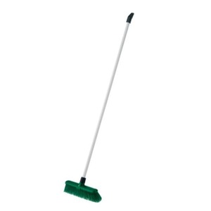 Products: Deluxe Outdoor Broom, Green - Kiwi Hygiene Supplies