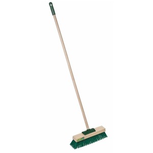 Garden Master Broom - Green (2 Sizes) - Kiwi Hygiene Supplies