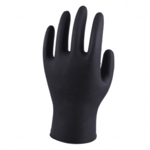 Black Grizzly Nitrile Powder Free Gloves (Box of 100) - Kiwi Hygiene Supplies