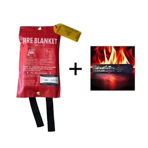 Products: Small Fire Blanket & Fire Suppression Sachet Combo - Kiwi Hygiene Supplies
