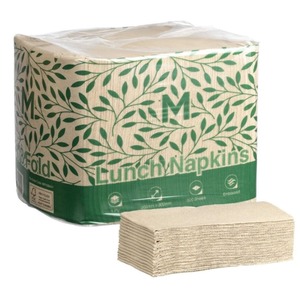 Products: 1 Ply 1/8 Fold Lunch Napkins 300mm x 300mm Recycled (6 Packs) - Kiwi Hygiene Supplies