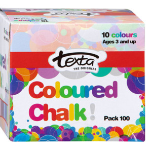 TEXTA Chalk Colours (100 Pack) - Kiwi Hygiene Supplies