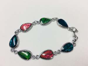 Paua Shell: Paua Shell Bracelet Drops 3 Colours